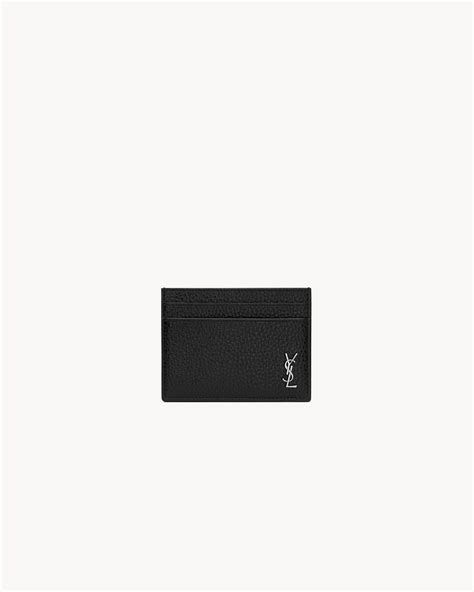 ysl tiny cassandre card holder|TINY CASSANDRE CARD CASE IN GRAINED LEATHER .